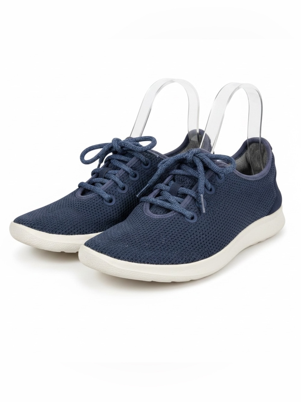 Allbirds Navy Tree Runners Lightweight Knit Lace Up Sneakers Women Size 8
